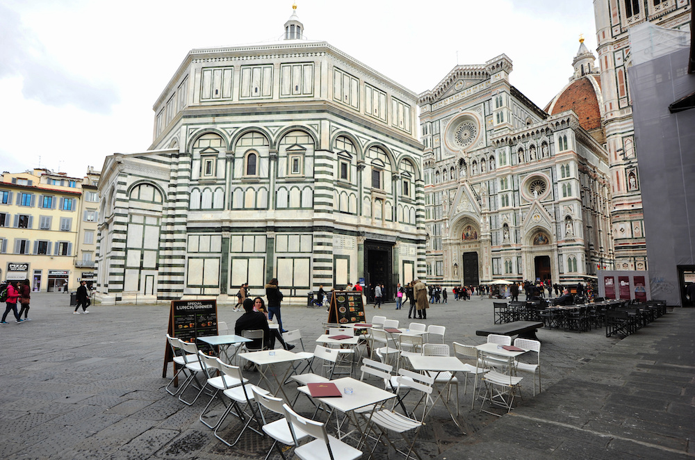 People visit Piazza of Duomo, virtually deserted as Italy battles a coronavirus outbreak, in Florence March 7, 2020. u00e2u20acu201d Reuters pic