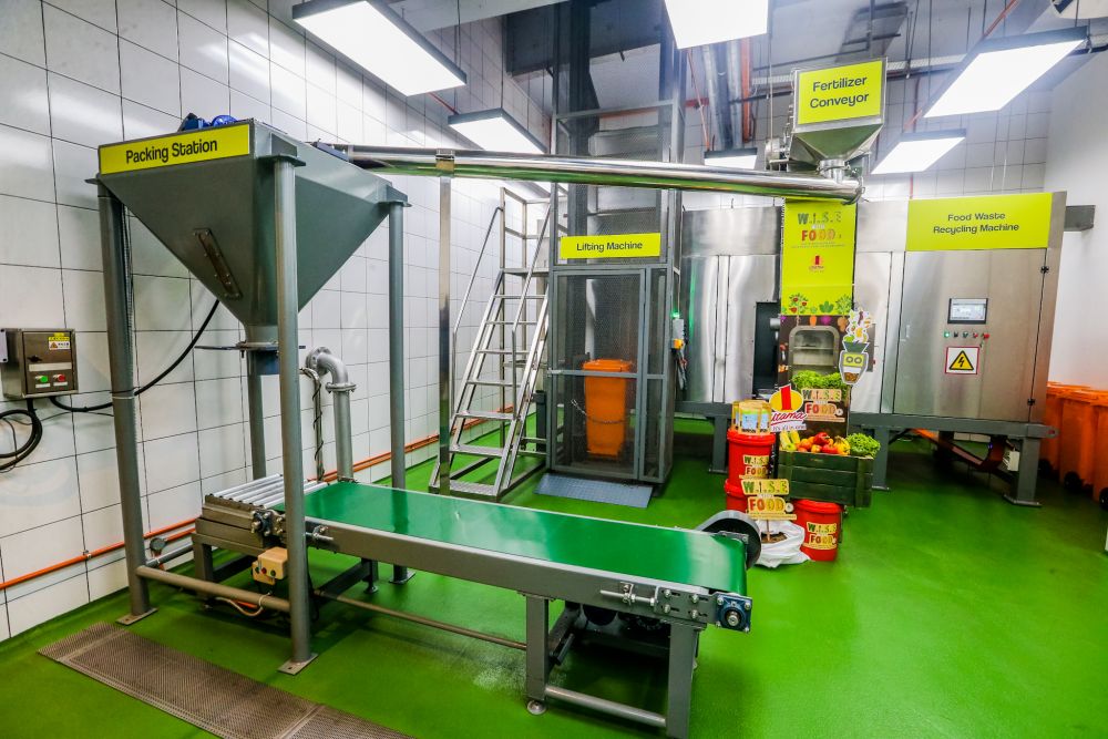 The food waste management system that is also located in 1Utama is open for the public to see the entire process that takes place. — Picture by Firdaus Latif