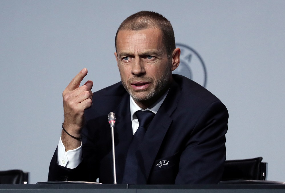 Uefa president Aleksander Ceferin during a press conference in Amsterdam March 3, 2020. u00e2u20acu201d Reuters pic