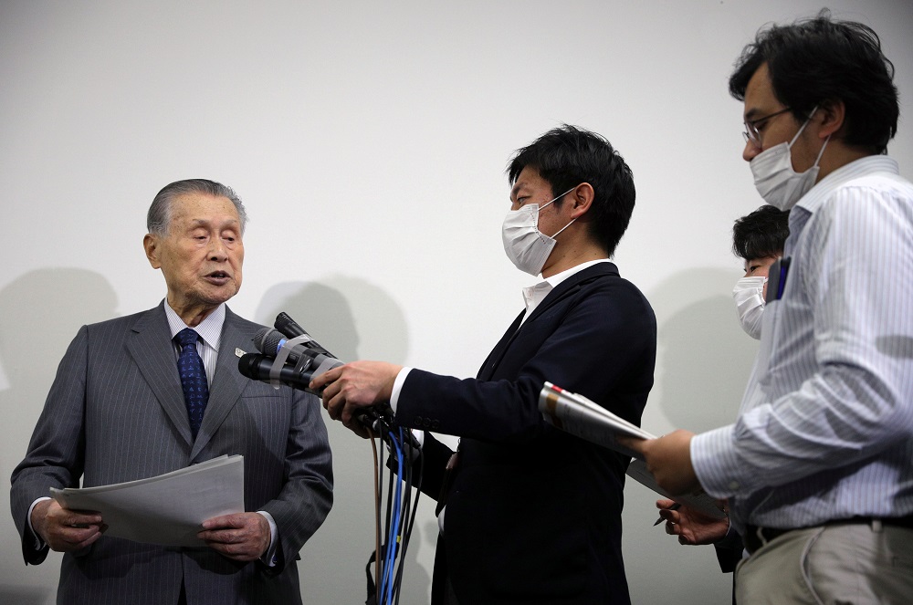 Tokyo 2020 president Yoshiro Mori speaks to the media in Tokyo March 6, 2020. u00e2u20acu201d Reuters pic