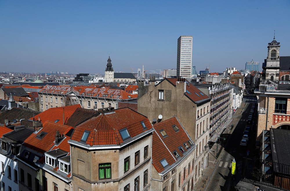 A general view shows houses and office buildings in Brussels during the lockdown imposed by the Belgian government in Brussels March 27, 2020. u00e2u20acu201d Reuters pic