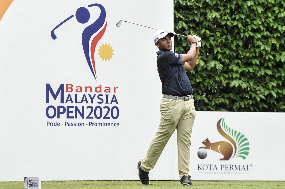 Despite not making the weekend cut, Hariz was delighted to be a part of the Bandar Malaysia Open 2020. u00e2u20acu201d Picture by Shafwan Zaidon. 