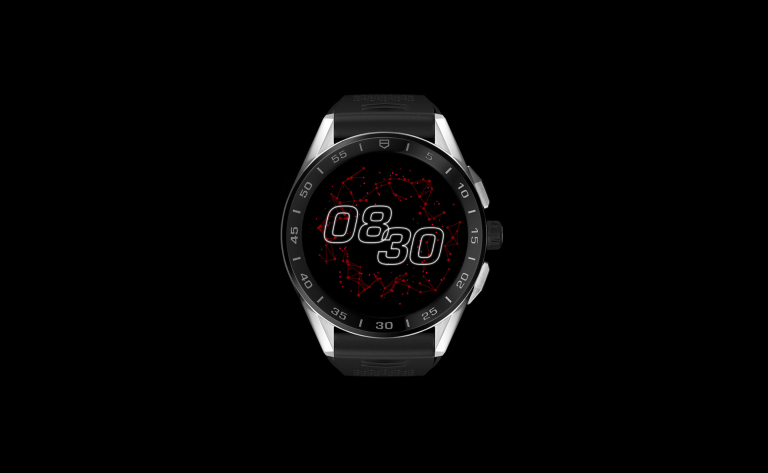The new TAG Heuer connected with Orbital Red Watchface. u00e2u20acu201d Picture courtesy of TAG Haeur