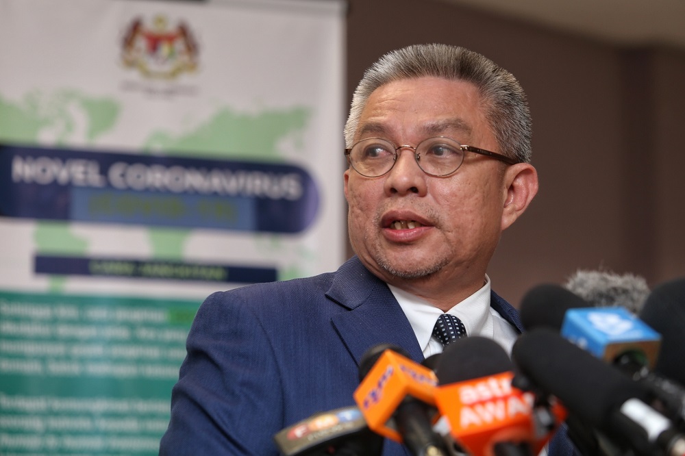 Health Minister Datuk Seri Dr Adham Baba speaks during a press conference in Kuala Lumpur March 16, 2020. u00e2u20acu201d Picture by Choo Choy May