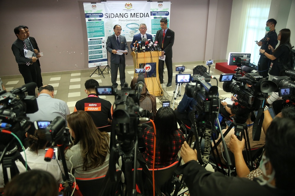 Health Minister Datuk Seri Dr Adham Baba speaks during a press conference in Kuala Lumpur March 16, 2020. u00e2u20acu201d Picture by Choo Choy May