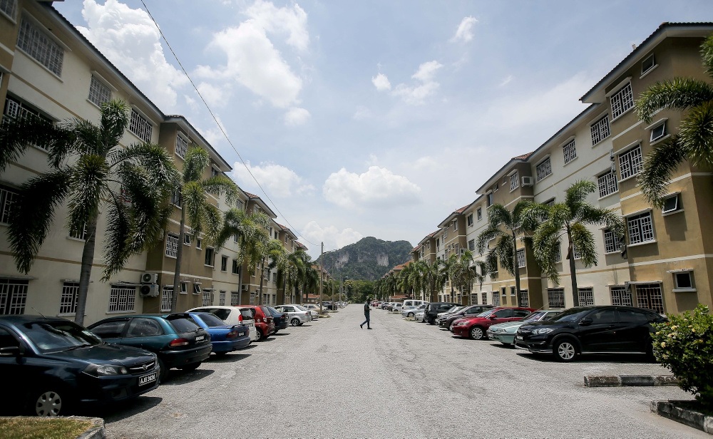 A general view of some apartment blocks in Tambun during the movement control order by the government to curb the Covid-19 outbreak. u00e2u20acu201d Picture by Farhan Najib
