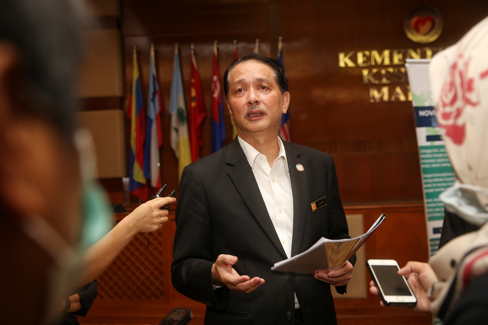 Health director-general Datuk Dr Noor Hisham Abdullah speaks during a press conference on Covid-19 in Putrajaya March 22, 2020. u00e2u20acu201d Picture by Choo Choy May