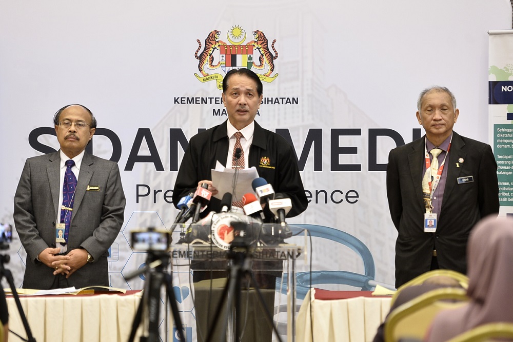 Health Director-General Datuk Noor Hisham Abdullah at a press conference in Putrajaya March 25, 2020. u00e2u20acu201d Picture by Miera Zulyana
