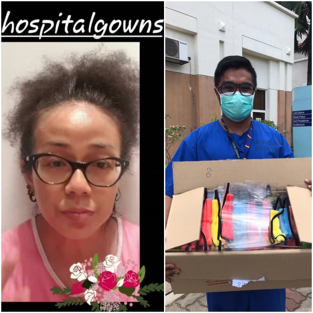 Fashion designer Melinda Looi said on her Instagram that she has received a lot of positive response from the public on the making of the surgical gowns and face shields. u00e2u20acu201d Pictures by Melinda Looi