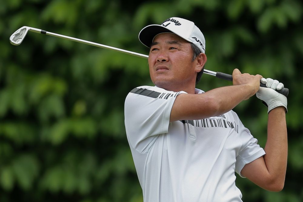 Danny Chia, 47, hoping to roll back the years and play pain free tomorrow in order to finish as high as possible in the leader-board.