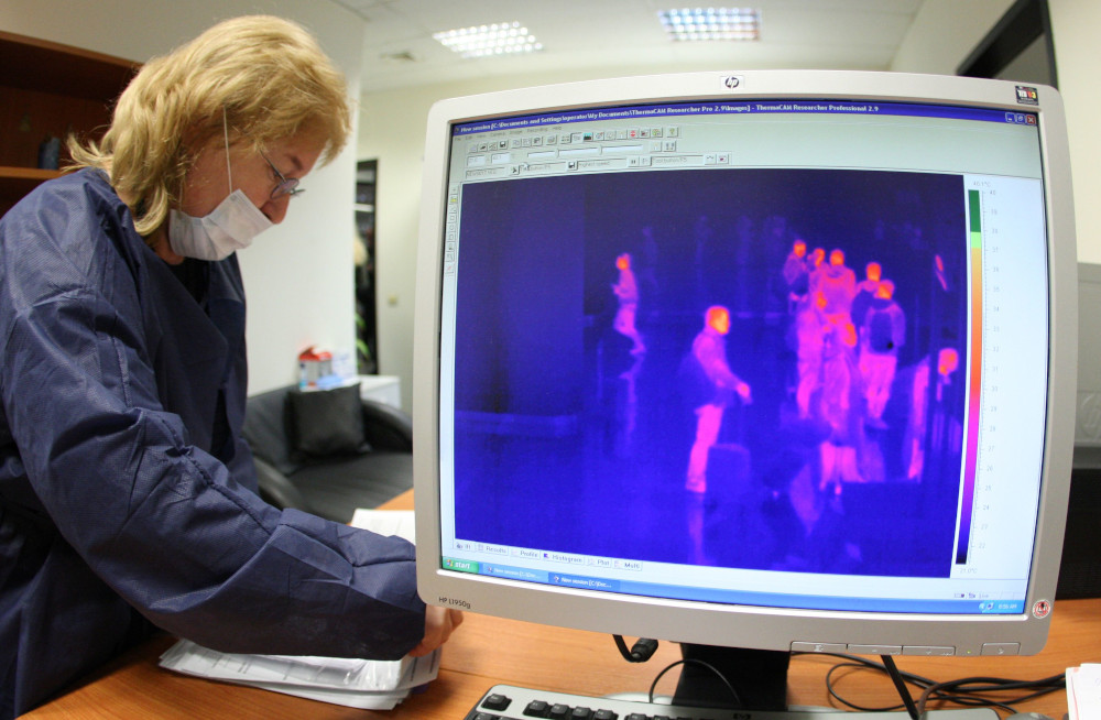 A health official is pictured during a drill to prepare for the potential arrival of passengers infected with the coronavirus at Sofia airport, Bulgaria, February 25, 2020. u00e2u20acu201d Reuters pic 