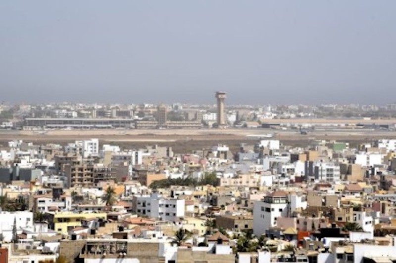 A plane is seen on the runway at the Lu00c3u00a9opold Su00c3u00a9dar Senghor International Airport in Dakar. u00e2u20acu201d AFP-Relaxnews picnnn