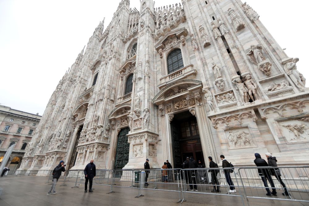 Checks are made on people entering Milan's Duomo cathedral as it reopens to the public for the first time since the coronavirus outbreak in Milan March 2, 2020. u00e2u20acu201d Reuters pic
