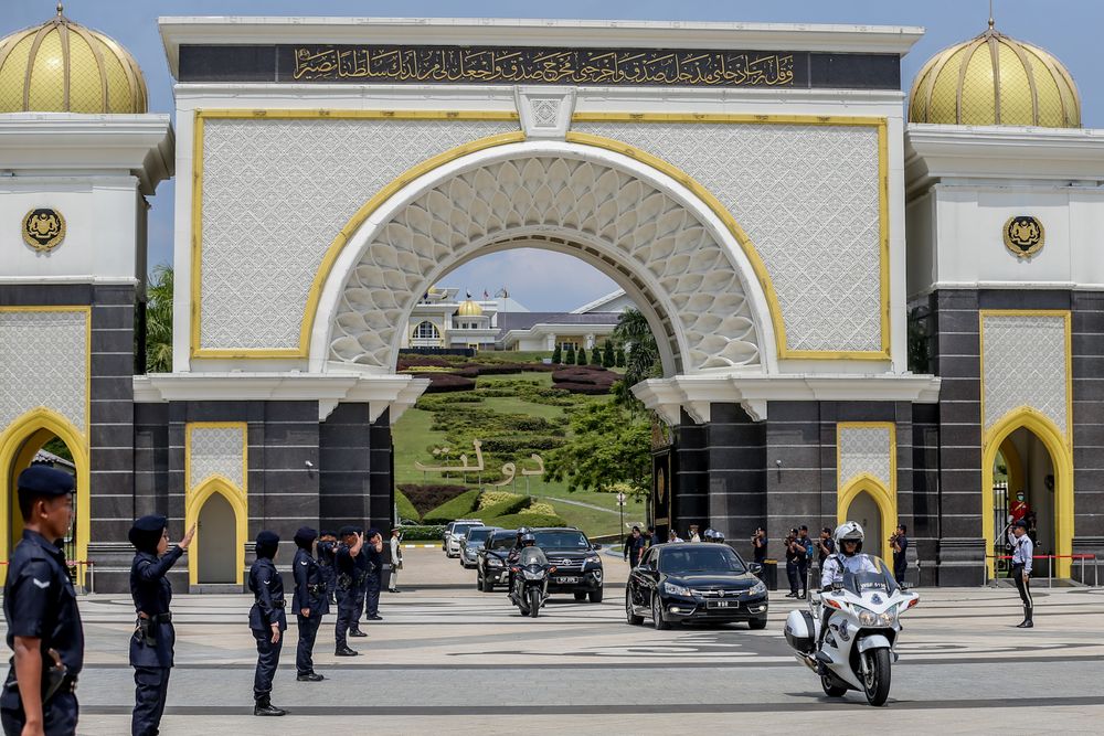 Prime Minister Tan Sri Muhyiddin Yassin leaves Istana Negara after being sworn in as the countryu00e2u20acu2122s eighth prime minister, March 1, 2020. u00e2u20acu201d Picture by Firdaus Latif