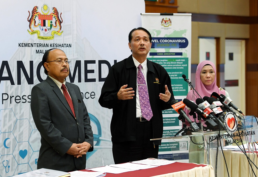 Health Director-General Datuk Dr Noor Hisham Abdullah at a press conference in Putrajaya March 23, 2020. u00e2u20acu201d Bernama pic