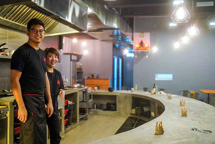 The vouchers will support passionate owners like Ka Hong and his wife Celine, who just started their own restaurant, Atelier Binchotan at Taman Desa