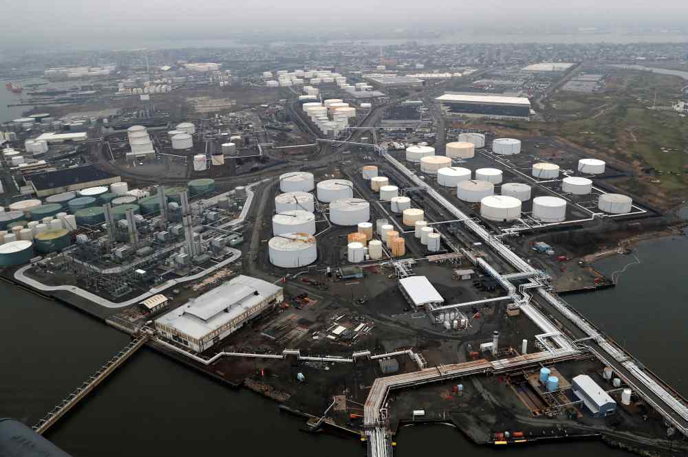 General view of oil tanks and the ConocoPhillips' Bayway Refinery in Linden, New Jersey March 30, 2020. u00e2u20acu2022 Reuters pic