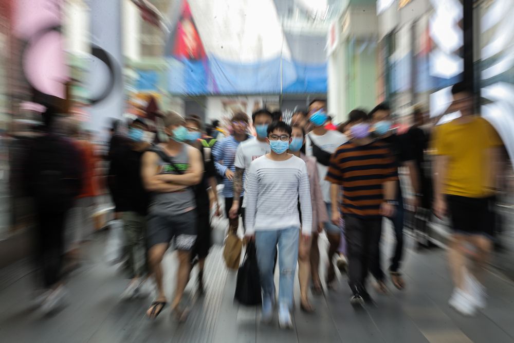 Members of the public are seen wearing masks in Kuala Lumpur on March 7, 2020. Picture by Hari Anggara