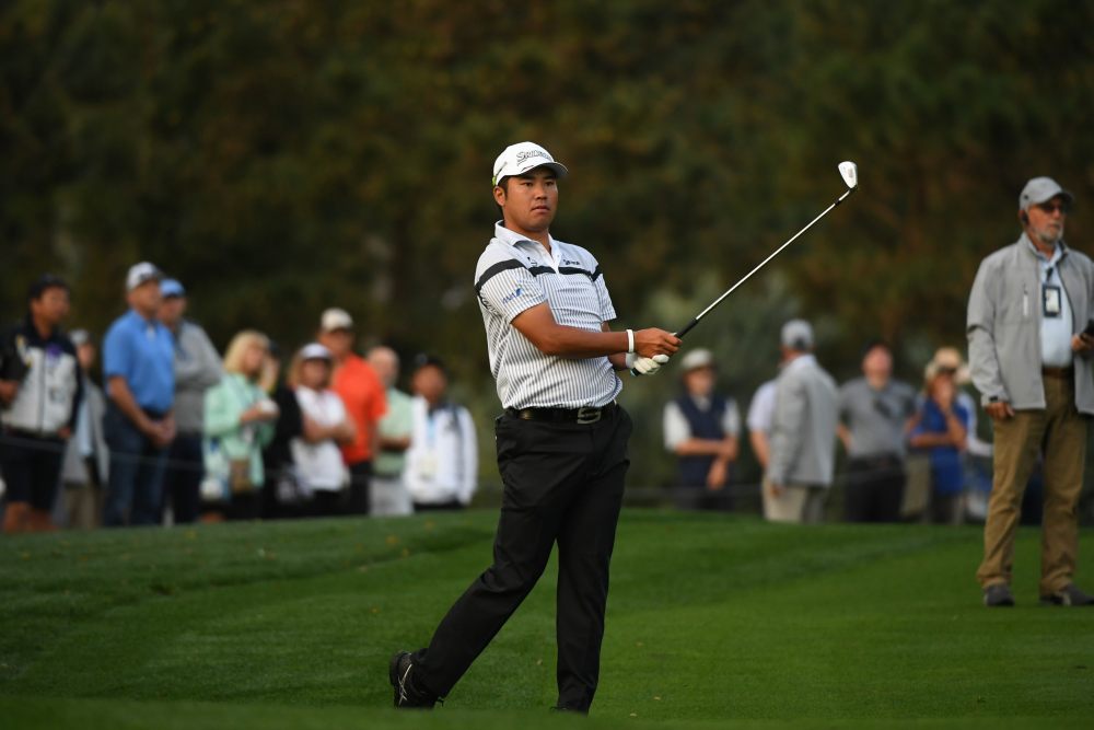 Hideki Matsuyama hits his shot on the 10th fairway during the first round of the 2020 edition of The Players Championship golf tournament at TPC Sawgrass u00e2u20acu2022 Stadium Course, March 12, 2020. u00e2u20acu2022 Picture by Adam Hagy-USA TODAY Sports via Reuters