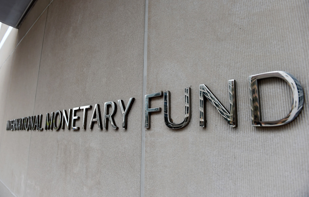 An exterior view of the building of the International Monetary Fund (IMF), with the IMG logo, is seen on March 27, 2020 in Washington, DC. u00e2u20acu201d AFP pic 