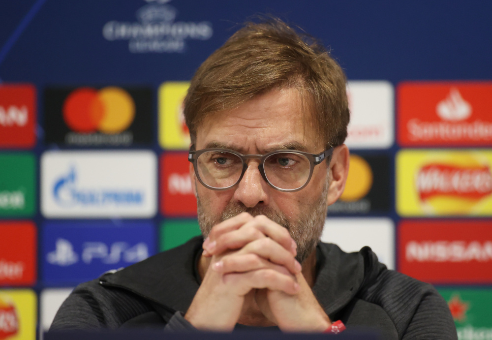 Liverpool manager Jurgen Klopp during the press conference at Anfield, Liverpool, Britain March 10, 2020. u00e2u20acu201d Action Images pic via Reuters