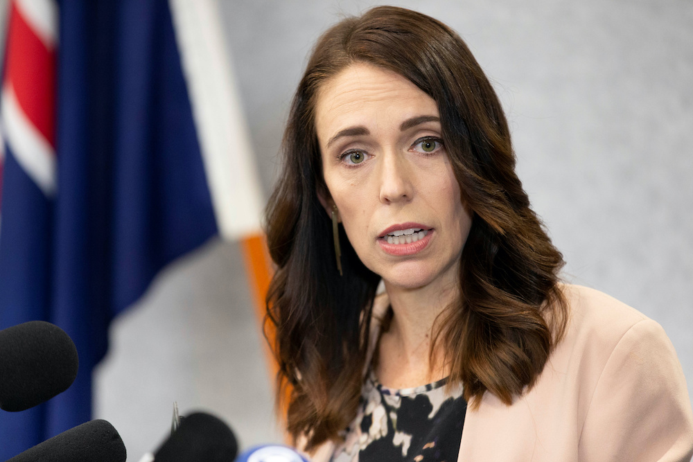 New Zealand Prime Minister Jacinda Ardern during a news conference prior to the anniversary of the mosque attacks that took place the prior year in Christchurch, New Zealand, March 13, 2020. u00e2u20acu201d Reuters picnnn