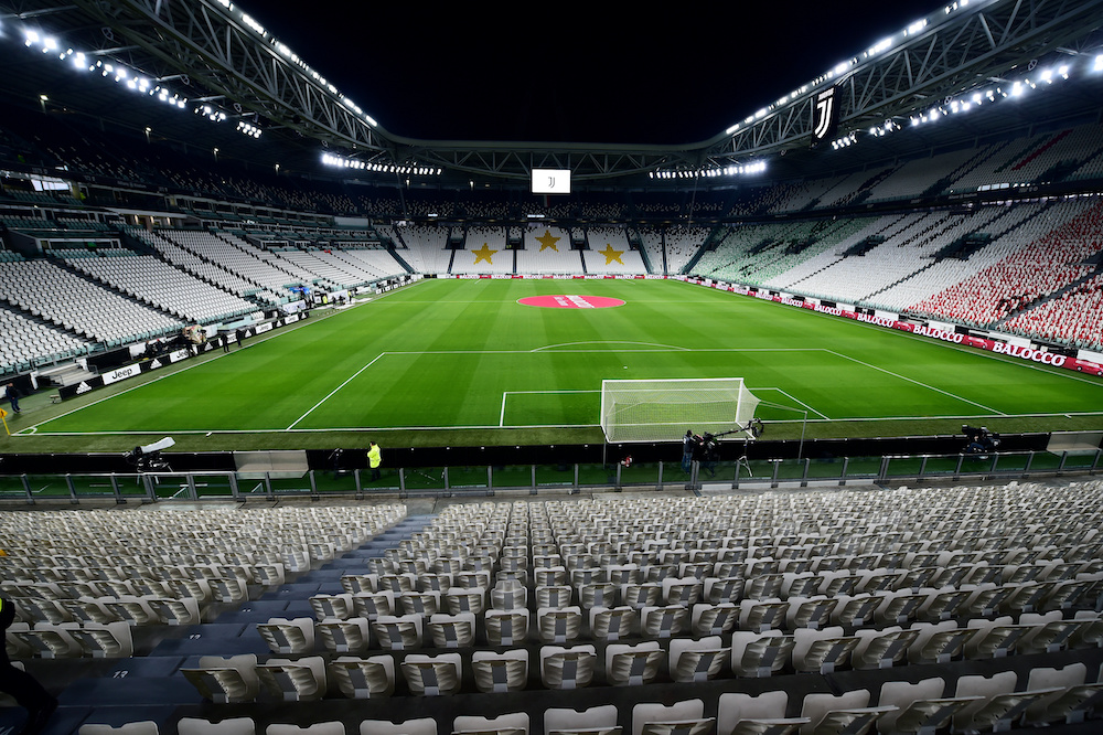 General view of empty seats inside the Allianz Stadium before the Juventus vs Milan match which is played behind closed door in Turin, March 8, 2020. u00e2u20acu201d Reuters picnn