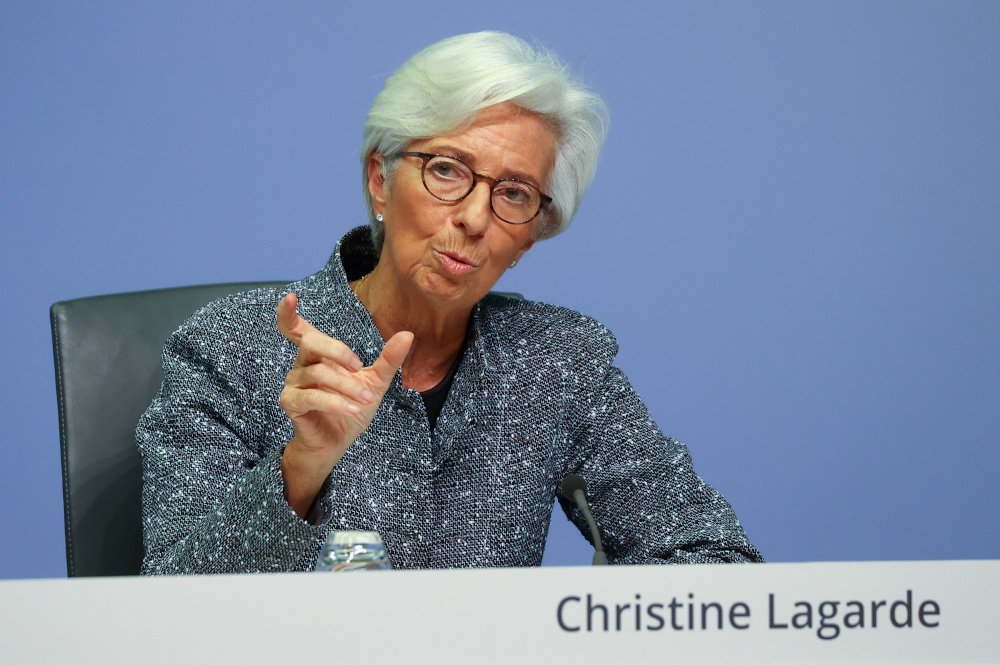 European Central Bank President Christine Lagarde gestures during a news conference on the outcome of the meeting of the Governing Council, in Frankfurt, Germany, March 12, 2020. u00e2u20acu201d Reuters pic 