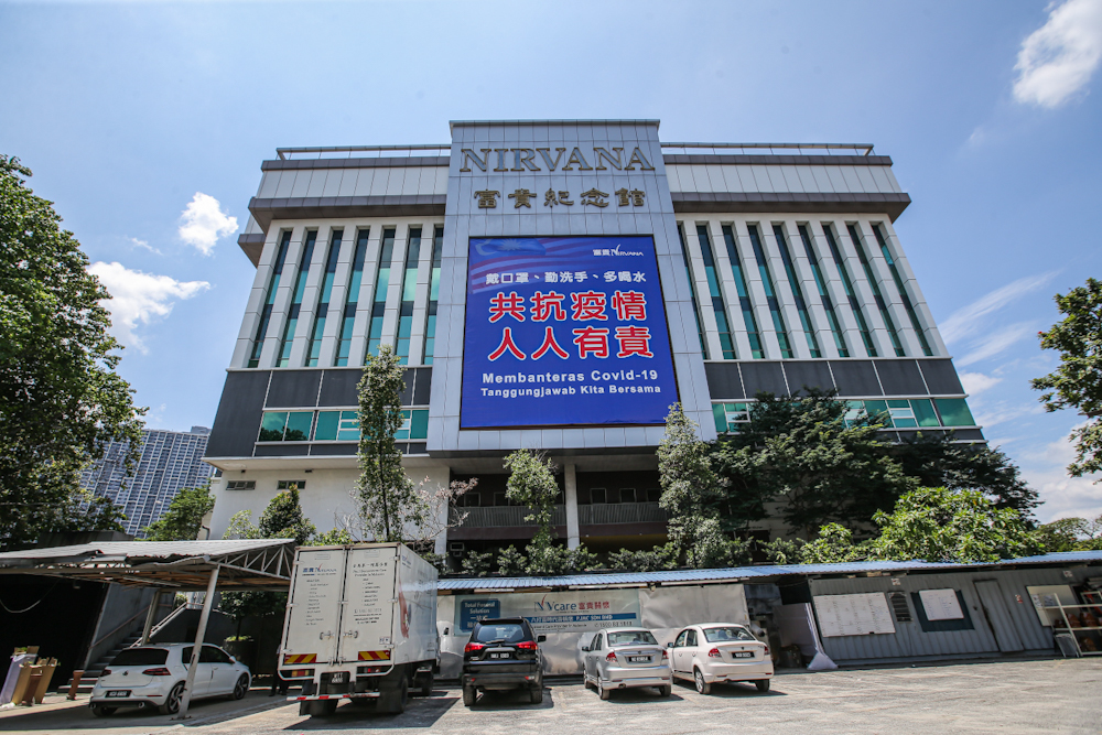 Nirvana Memorial Centre taking all precautions during Covid-19 outbreak to control the spread of covid-19 on March 24, 2020. u00e2u20acu201d Picture by Hari Anggara