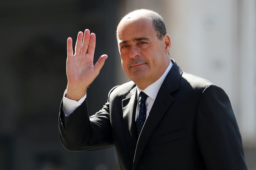 Democratic Party leader Nicola Zingaretti walks into the Presidential Palace for consultations with Italian President Sergio Mattarella in Rome, Italy, August 22, 2019. u00e2u20acu201d Reuters picnnn
