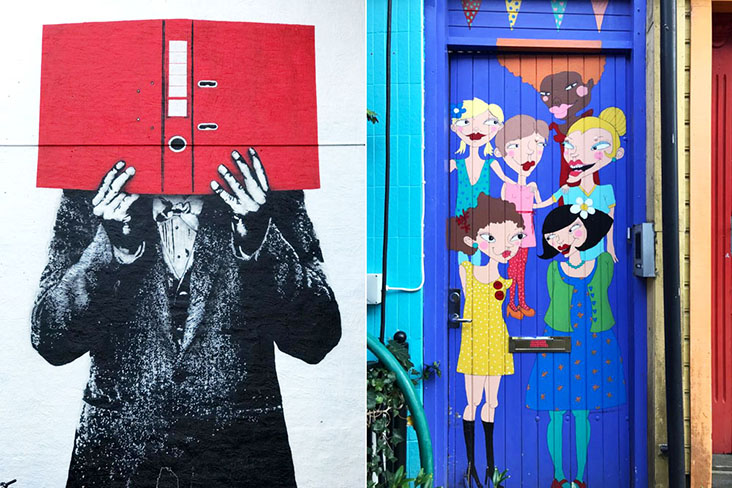 Bold street murals tell stories