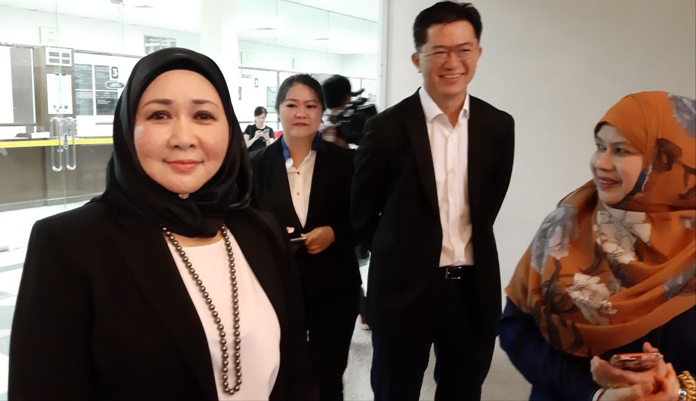 Sarawak assistant law minister Datuk Sharifah Hasidah Syeed Aman Ghazali says she hopes Petronas will pay the sales tax. u00e2u20acu201dPicture by Sulok Tawie