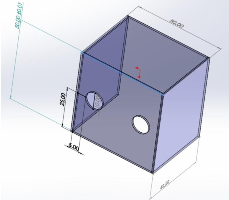 Dr Lai’s aerosol box design measurements. — Picture via Facebook/賴賢勇