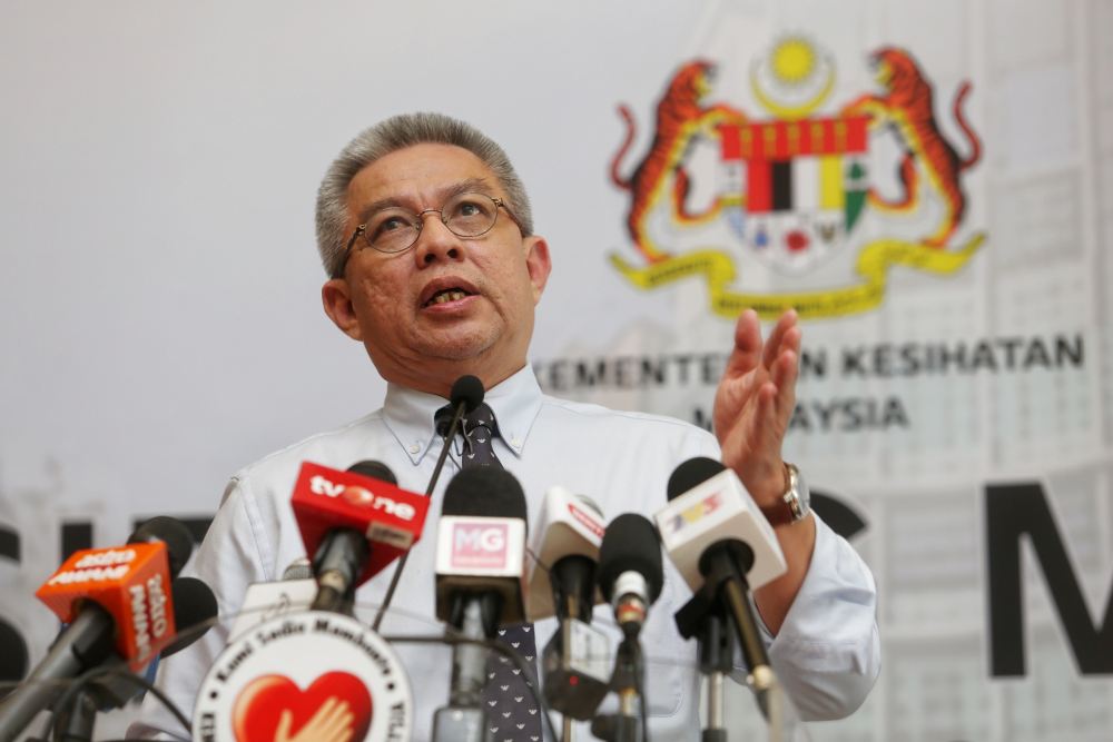 Health Minister Datuk Seri Dr Adham Baba speaks during a press conference in Putrajaya March 19, 2020. u00e2u20acu2022 Picture by Choo Choy May