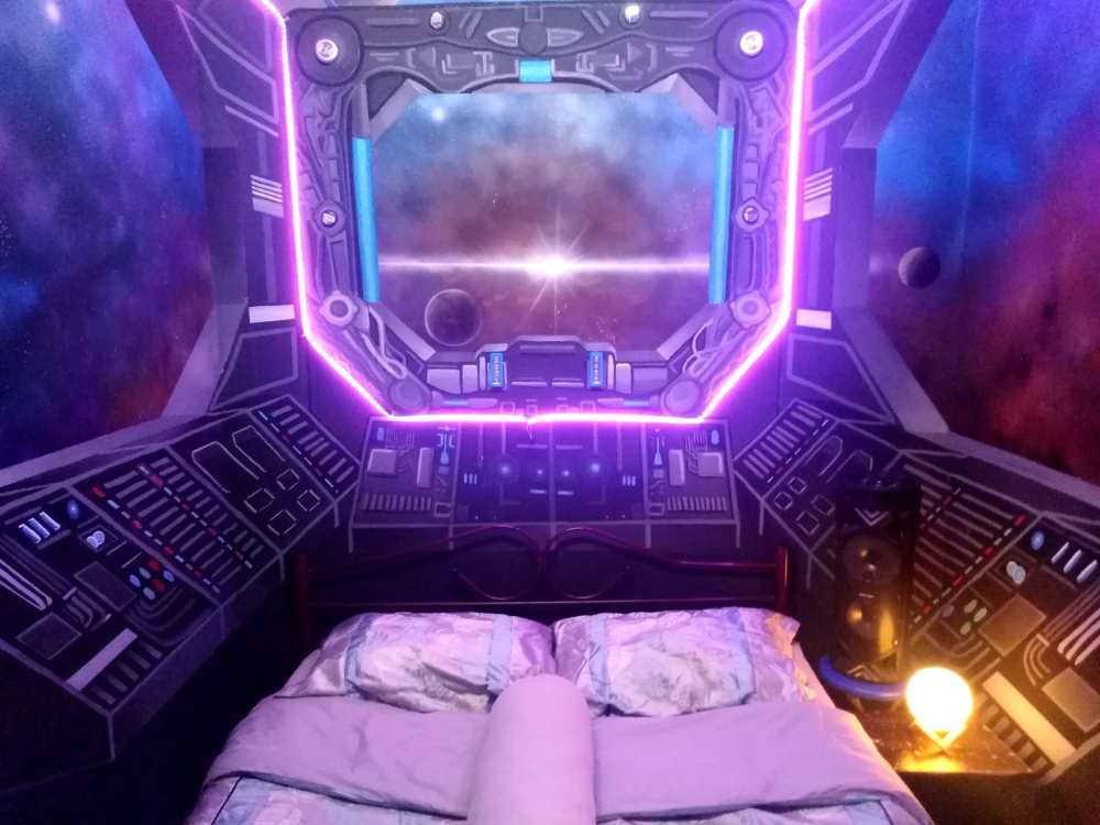 This is as close as it gets to sleeping in a real spaceship. u00e2u20acu201d Picture via Facebook/fathil.ahmad