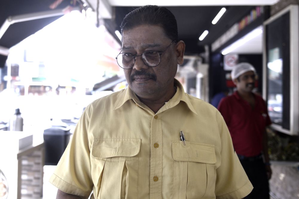 Devi's Corner manager Francis Johnson speaks to Malay Mail during an interview in Bangsar March 18, 2020. — Picture by Miera Zulyana