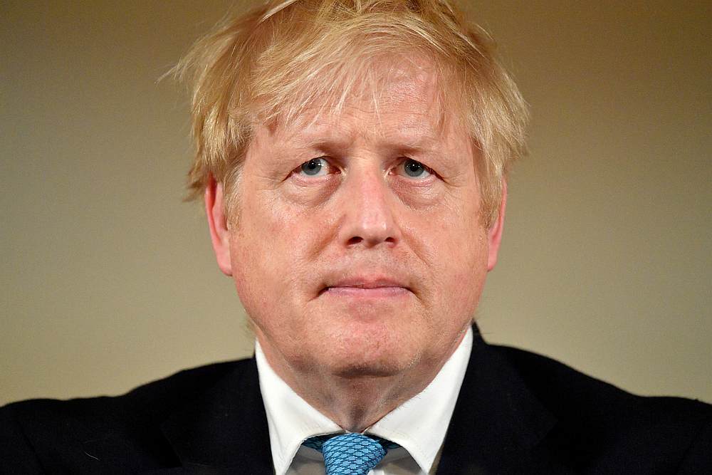 British Prime Minister Boris Johnson looks on during a news conference in 10 Downing Street, London, Britain March 19, 2020. u00e2u20acu201d Leon Neal/Pool pic via  Reuters