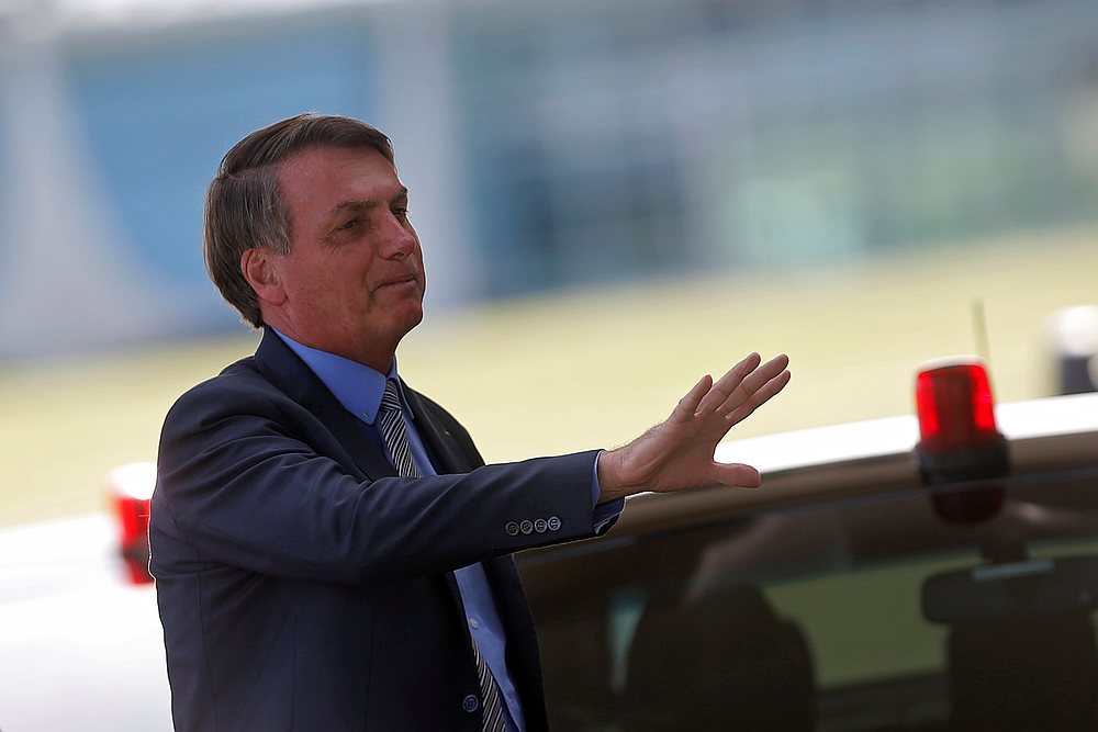 Brazil's President Jair Bolsonaro leaves Alvorada Palace in Brasilia, Brazil March 16, 2020. u00e2u20acu201d Reuters pic