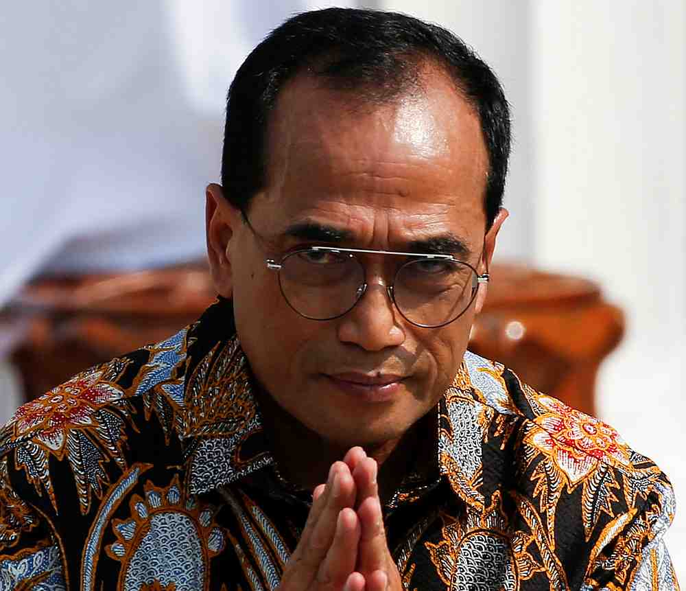 Indonesia's Transport Minister Budi Karya Sumadi during the inauguration of newly appointed ministers at the Merdeka Palace in Jakarta October 23, 2019. u00e2u20acu201d Reuters pic