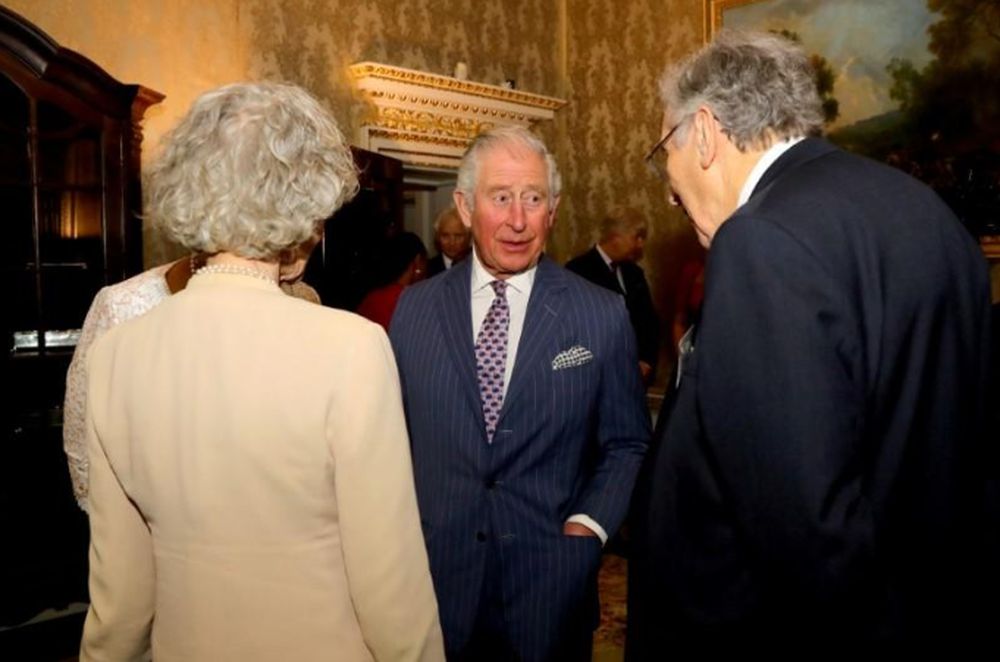 Britainu00e2u20acu2122s Prince Charles speaks with guests during the Commonwealth Reception at Marlborough House, in London, Britain March 9, 2020. u00e2u20acu201d Aaron Chown/Pool via Reuters