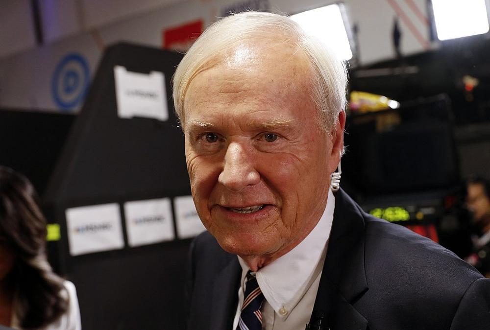 Chris Matthews, host of MSNBC's political show 'Hardball,' in the spin room at the Fox Theatre in Detroit, Michigan July 31, 2019. u00e2u20acu201d AFP pic