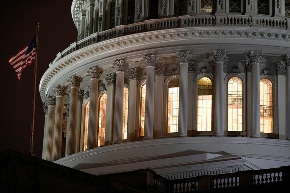 The US Capitol Building as seen ahead of a vote on the coronavirus (Covid-19) relief bill on Capitol Hill in Washington, US, March 25, 2020. u00e2u20acu201d Reuters pic