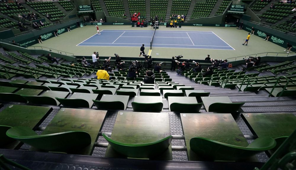 Spectator's stands are seen empty during a tennis match between Japan and Ecuador in a Davis Cup qualifier which took place behind closed doors amid the spread of the new coronavirus in Japan March 6, 2020. u00e2u20acu201d Reuters pic