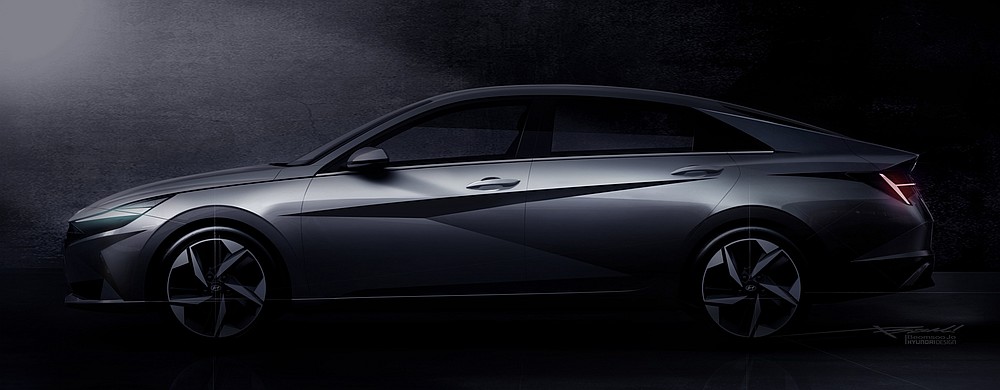 Exterior of Hyundai's upcoming 2021 Elantra. u00e2u20acu201d Picture courtesy of Hyundai via AFP