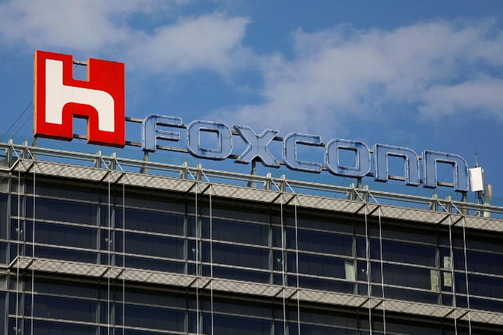 The logo of Foxconn, the trading name of Hon Hai Precision Industry, is seen on top of the companyu00e2u20acu2122s building in Taipei, Taiwan March 30, 2018. u00e2u20acu201d Reuters pic