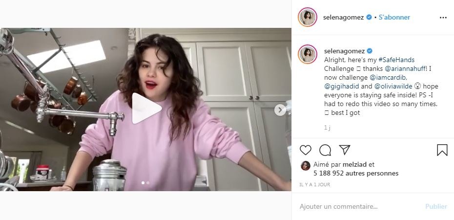 Selena Gomez on Instagram via AFP