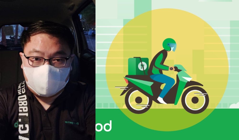 Yee Kim Chang was one of tens of thousands of Grab drivers who switched to doing delivery in light of the nationwide shutdown. u00e2u20acu201d Picture courtesy of Yee Kim Chang and from Facebook/GrabMY
