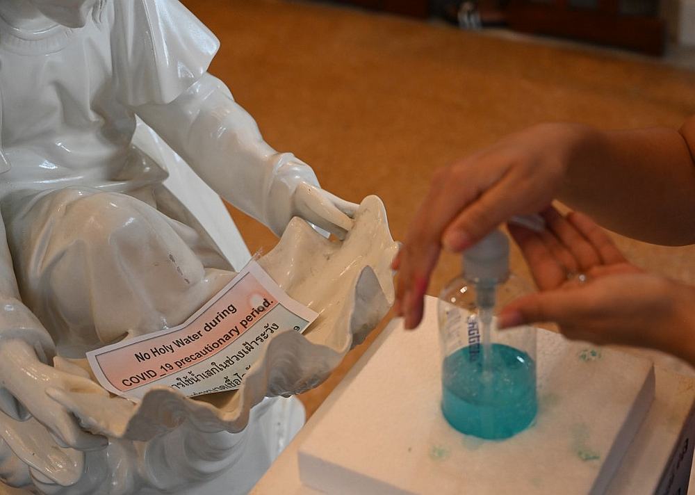 A proper hand sanitiser (pic) needs at least 60 per cent alcohol, whereas Tito's Handmade Vodka contains just 40 per cent, the US distiller pointed out. u00e2u20acu201d AFP pic
