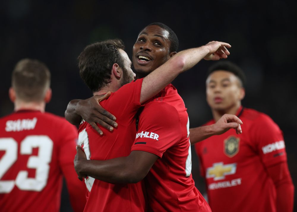 Manchester United's Odion Ighalo celebrates scoring their third goal against Derby County March 5, 2020. u00e2u20acu201d Reuters pic