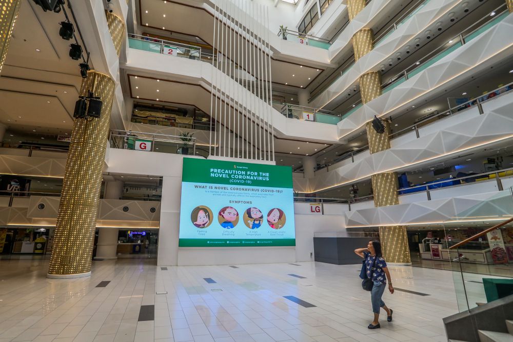 A general view of Sungei Wang Plaza in Kuala Lumpur as the movement control order kicks in on March 18, 2020. u00e2u20acu201d Picture by Firdaus Latif